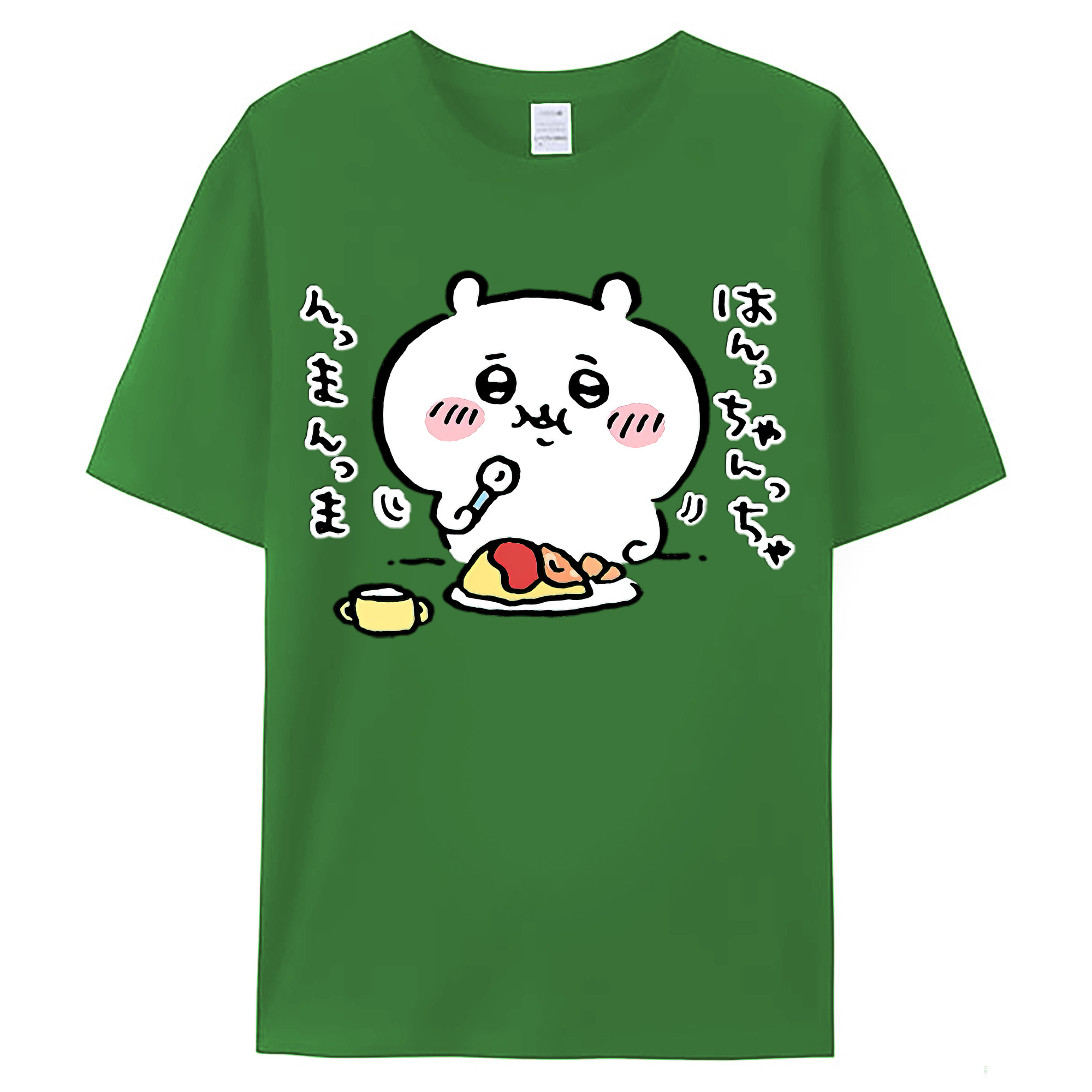 （画像用） ちいかわ ちいかわ Chii-kawa chiikawa レディースカジュアルプリントTシャツ（綿100％）